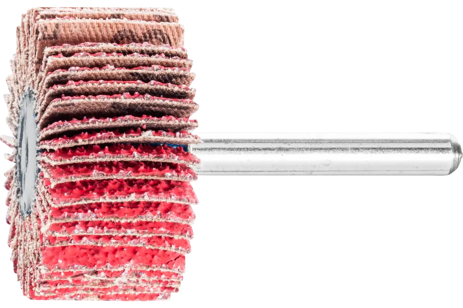 Picture of Pferd Mounted Flap Wheel, 1-1/2" X 1, 40 Grit, 1/4" Shank, Ceramic Oxide Co-Cool